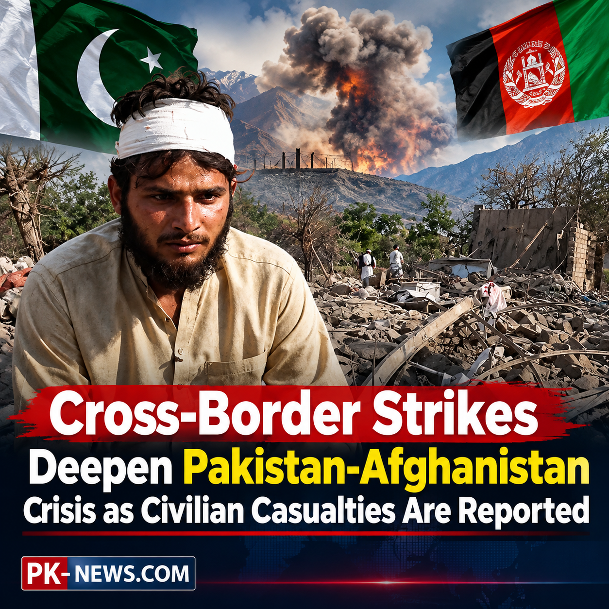 Cross-Border Strikes Deepen Pakistan-Afghanistan Crisis as Civilian Casualties Are Reported