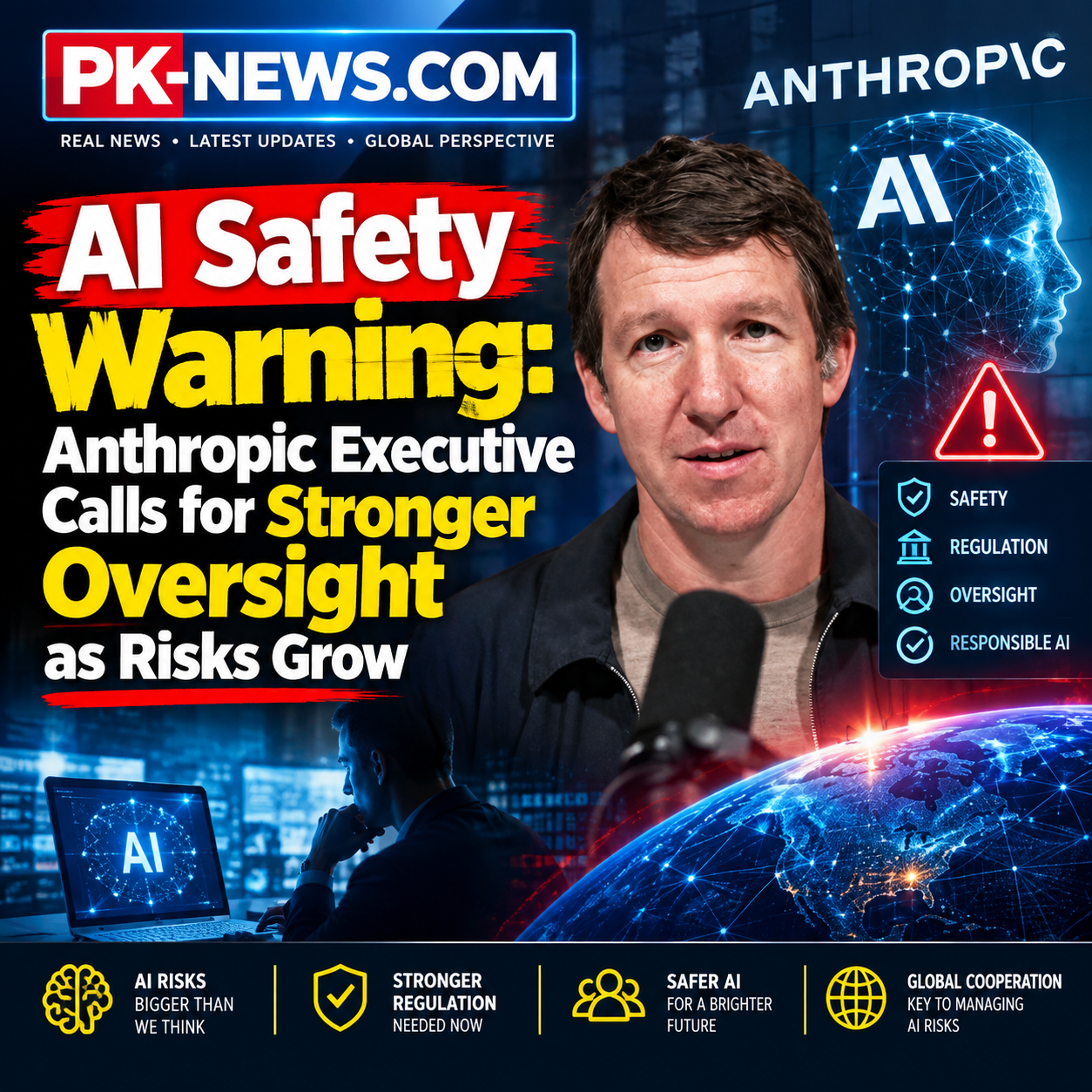 AI Safety Warning Anthropic Executive Calls for Stronger Oversight as Risks Grow