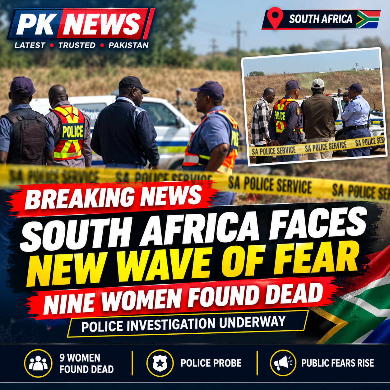 South Africa Faces New Wave of Fear as Nine Women Are Found Dead