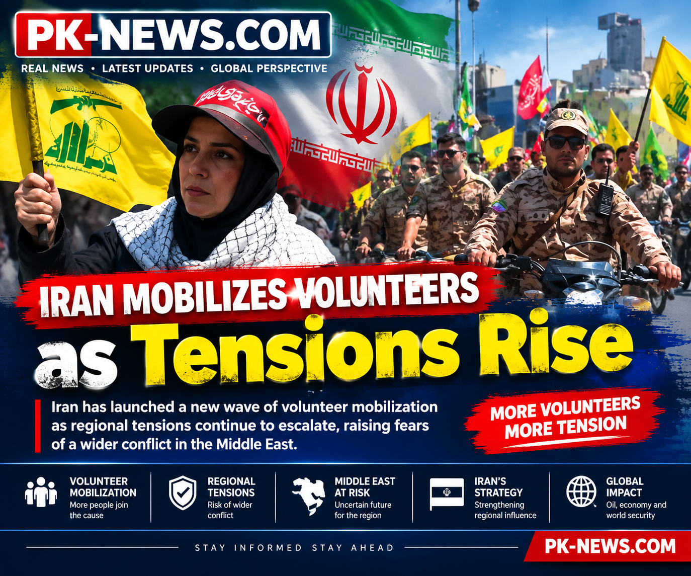 Iran Mobilizes Volunteers as Tensions Rise