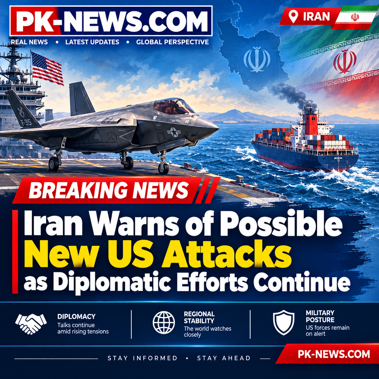 Iran Warns of Possible New US Attacks as Diplomatic Efforts Continue