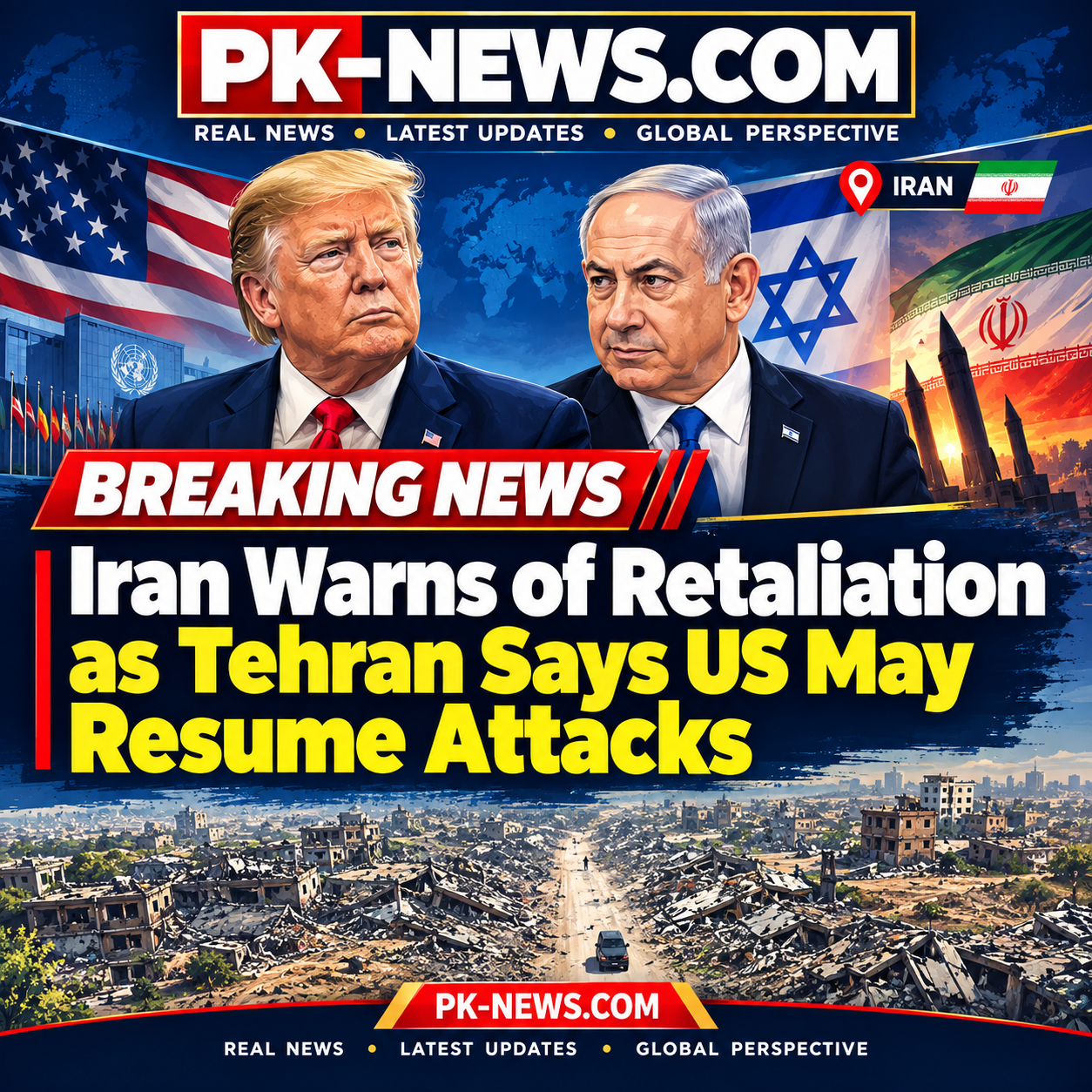 Iran Warns of Retaliation as Tehran Says US May Resume Attacks