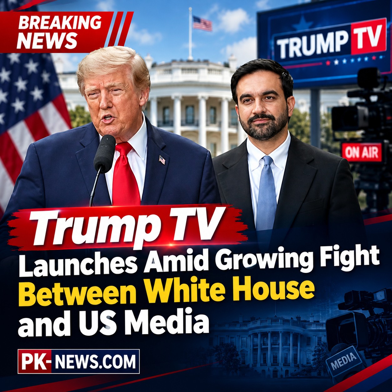 Trump TV Launches Amid Growing Fight Between White House and US Media
