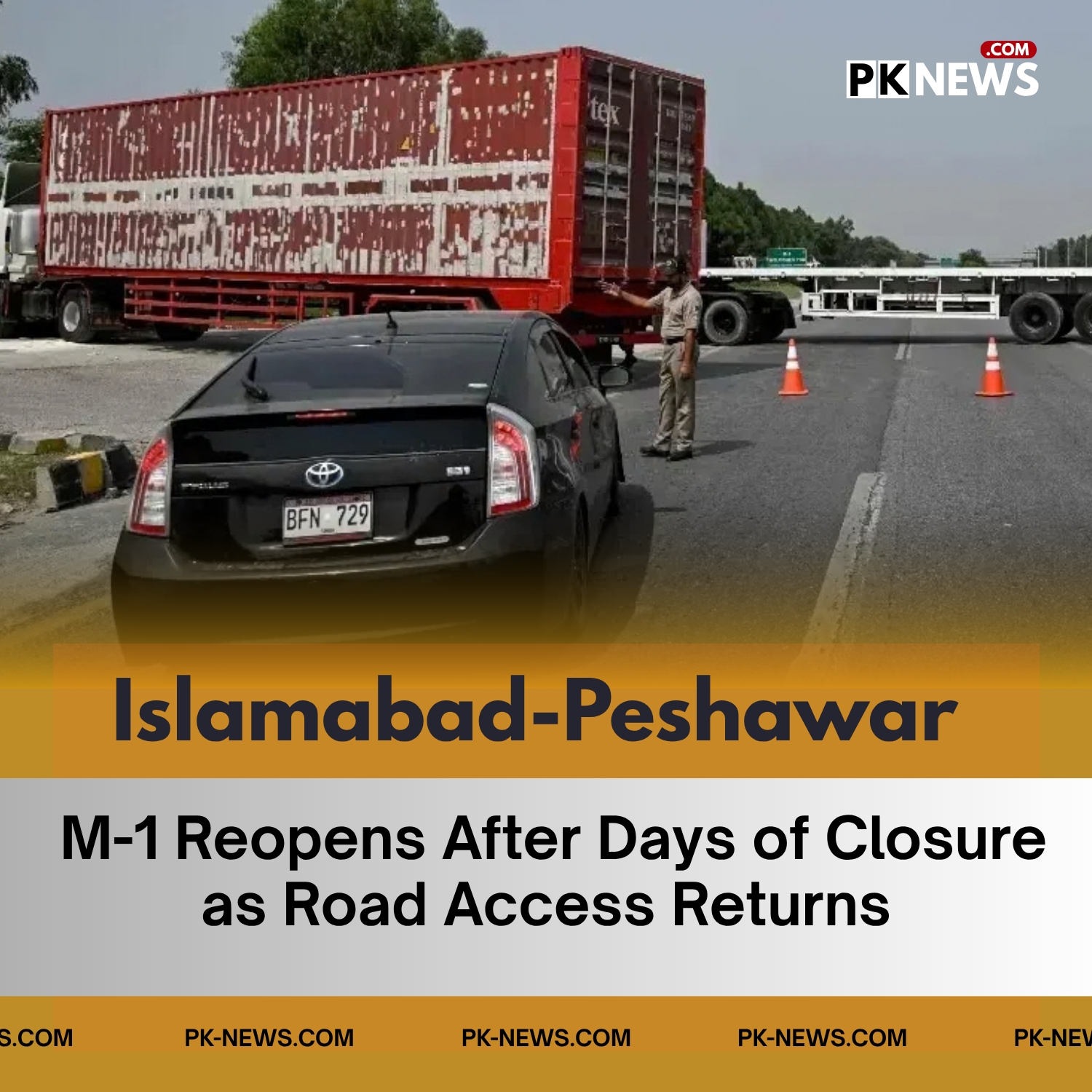 Islamabad-Peshawar M-1 Reopens After Days of Closure as Road Access Returns