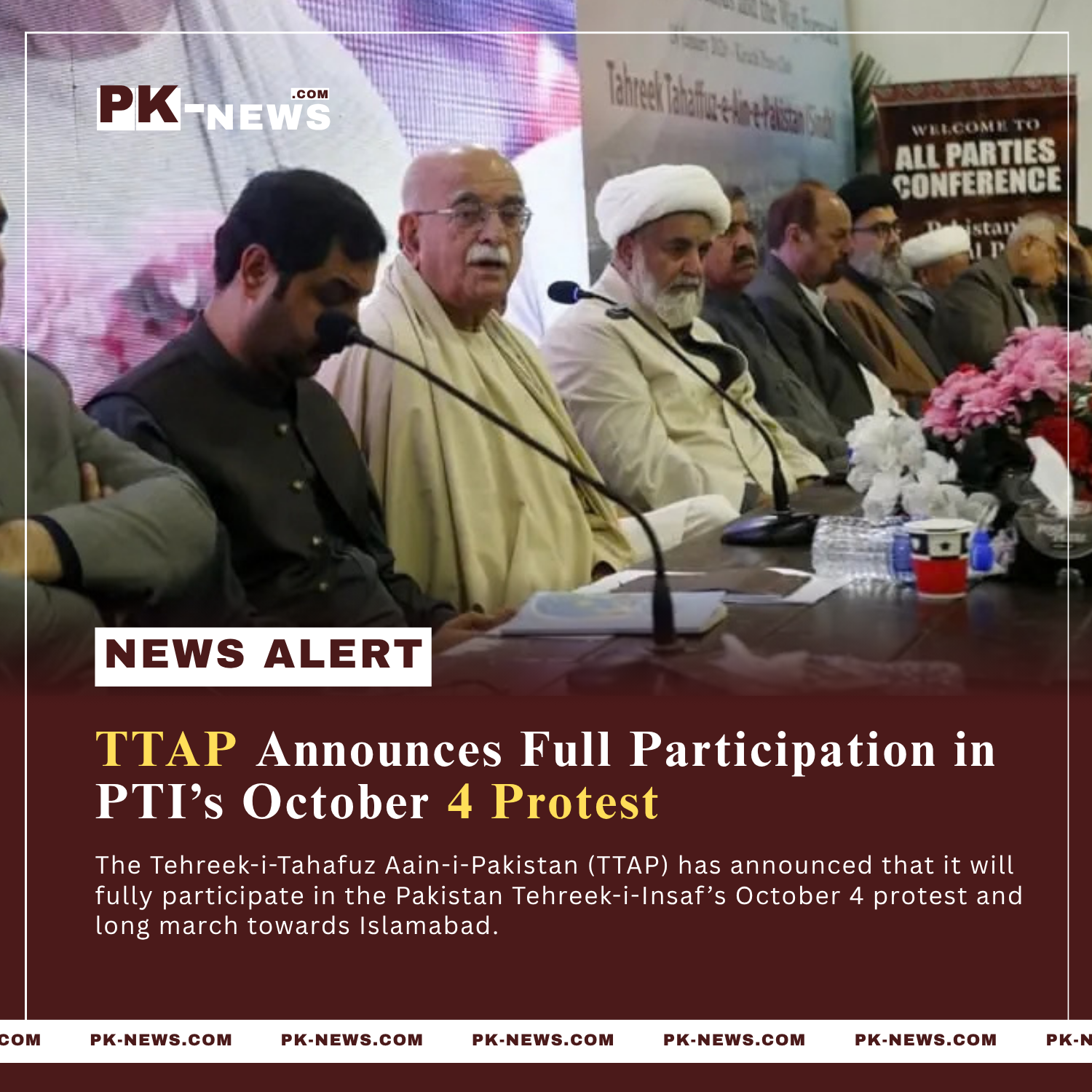 TTAP Announces Full Participation in PTI’s October 4 Protest